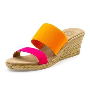Charleston Shoe Co Backless Cooper Pink/Orange